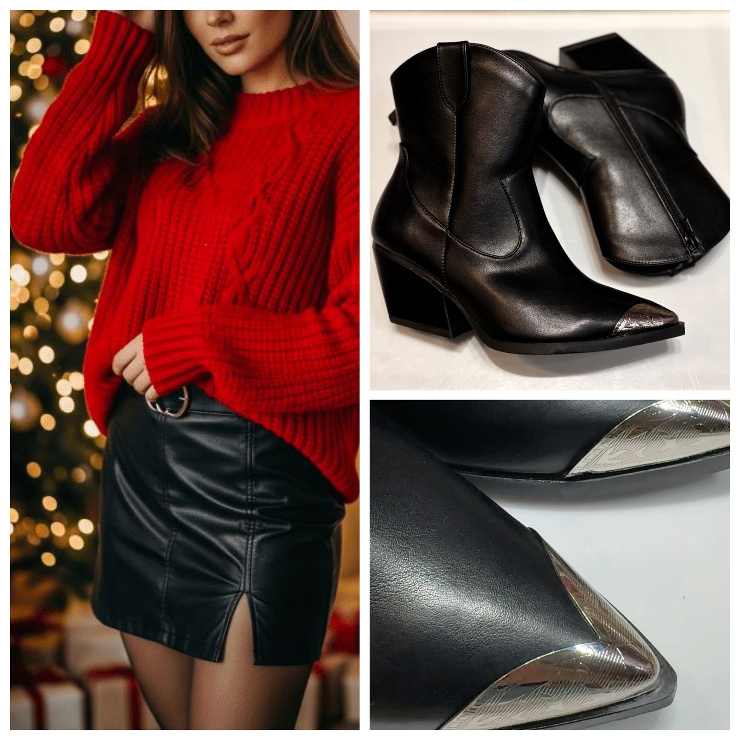BOTIN 275 SENTIES HELLEN NEGRO PUNTA PROTEGIDA PLATA