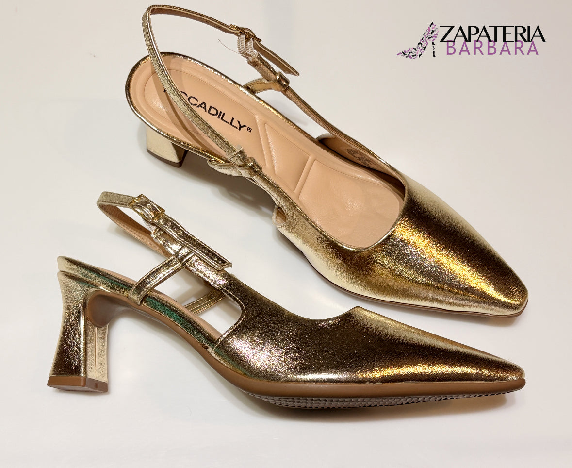 ZAPATILLA DESTALONADA PICCADILLY 764005 OURO