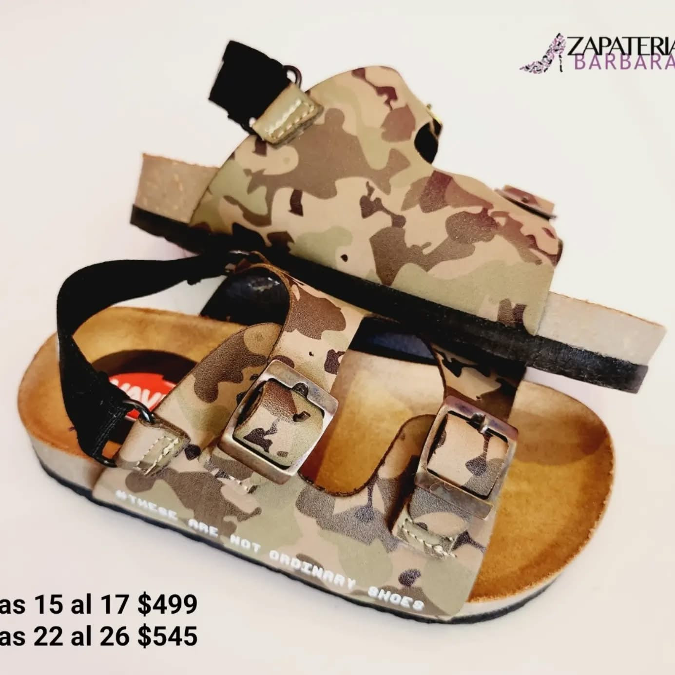 HUARACHE VAVITO 17712 MILITAR HEBILLAS