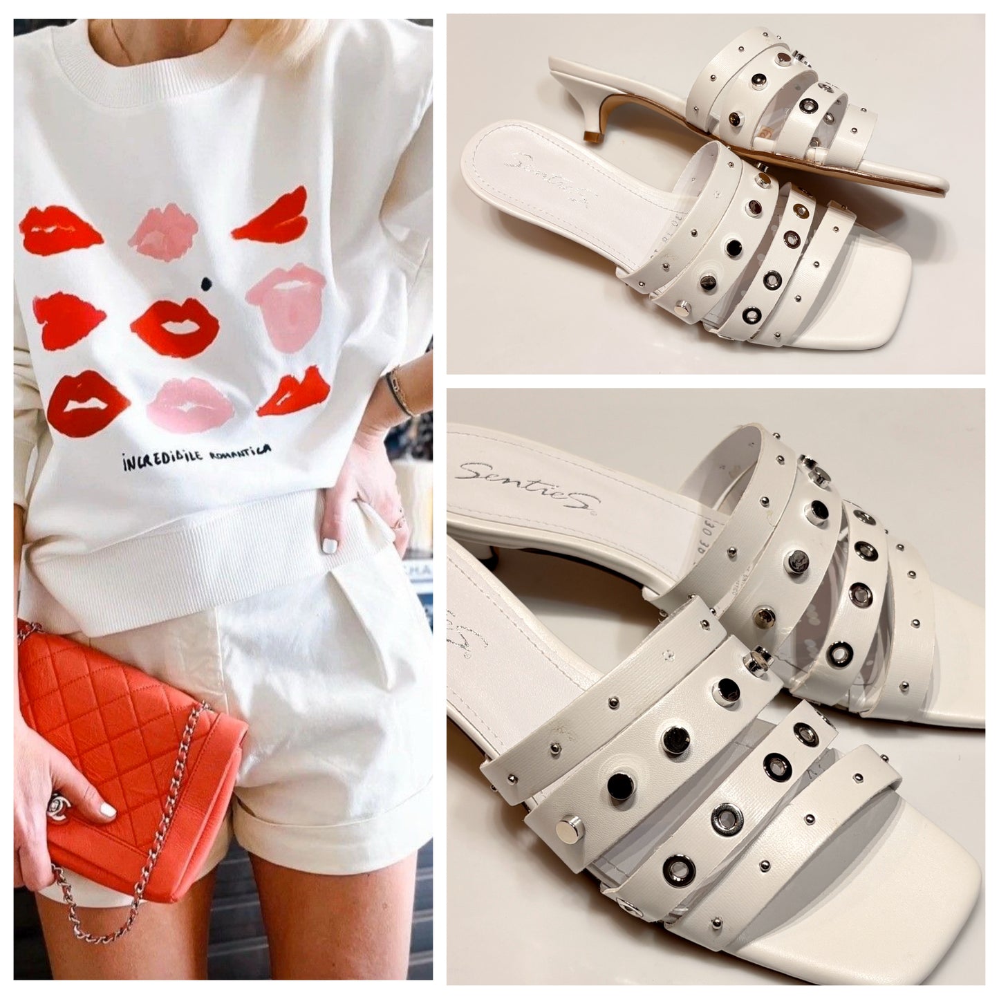 SANDALIA MINI TACON 262 SENTIES BLANCO