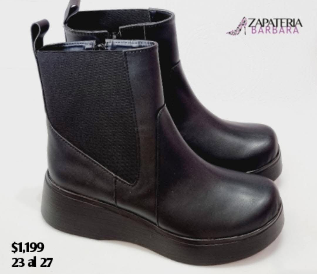 BOTIN 3301 NEGRO DE PISO CON PLATAFORMA RAUL COSS