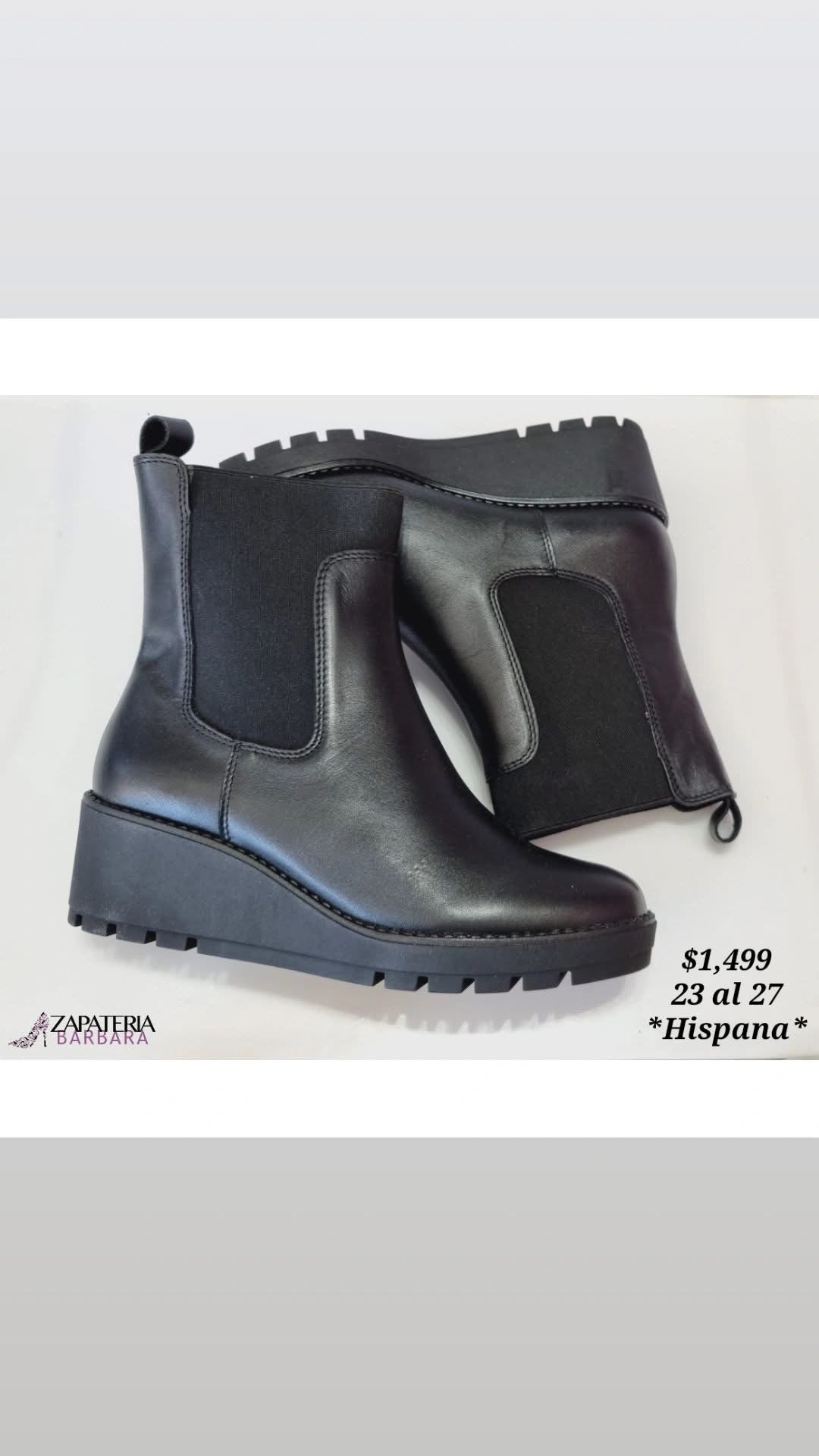 BOTIN 15504 HISPANA JACKY PIEL NEGRO