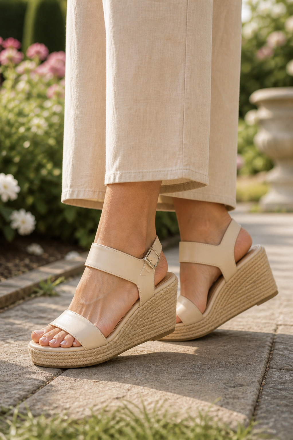 SANDALIA 377 SENTIES NUDE SUELA CORRIDA YUTE