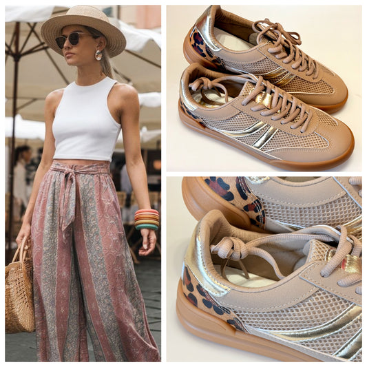 TENIS EFE 454001 OCTAVIA ANIMAL PRINT BEIGE