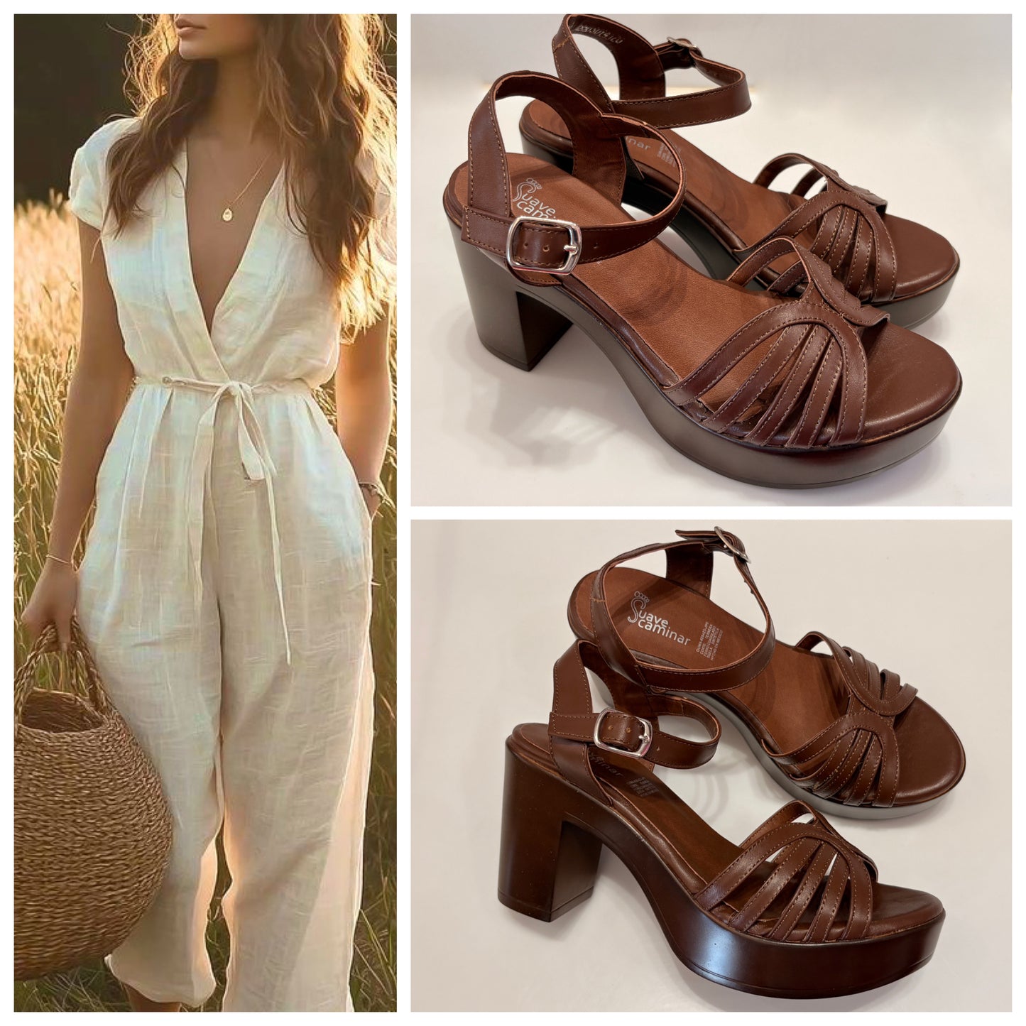 TACON C/PLATAFORMA SUAVE CAMINAR 6803 DALIA CAFE