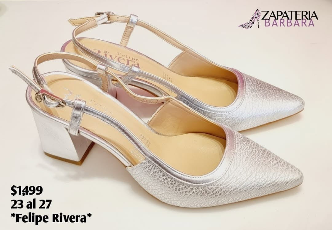 ZAPATILLA CERRADA FELIPE RIVERA 20715 PLATA