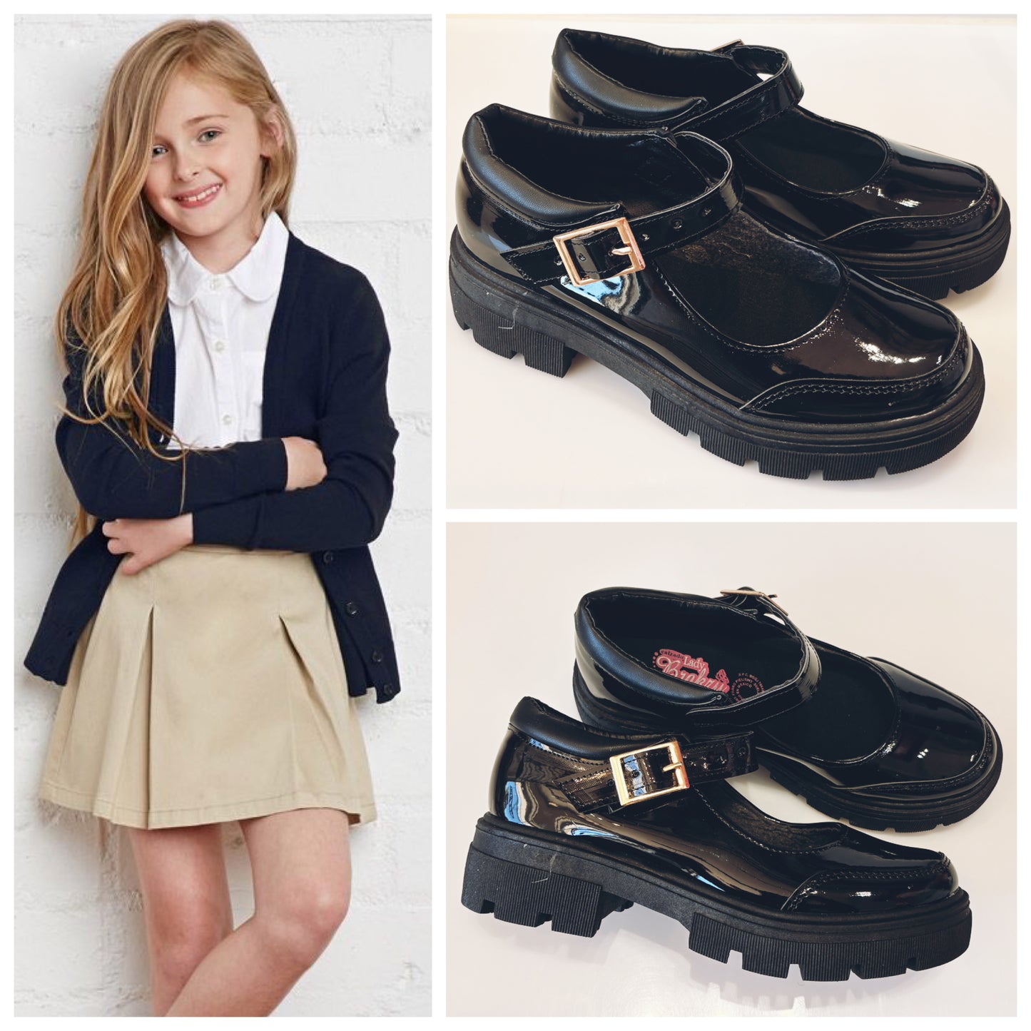 ESCOLAR BRAKZY 700 CHAROL NEGRO