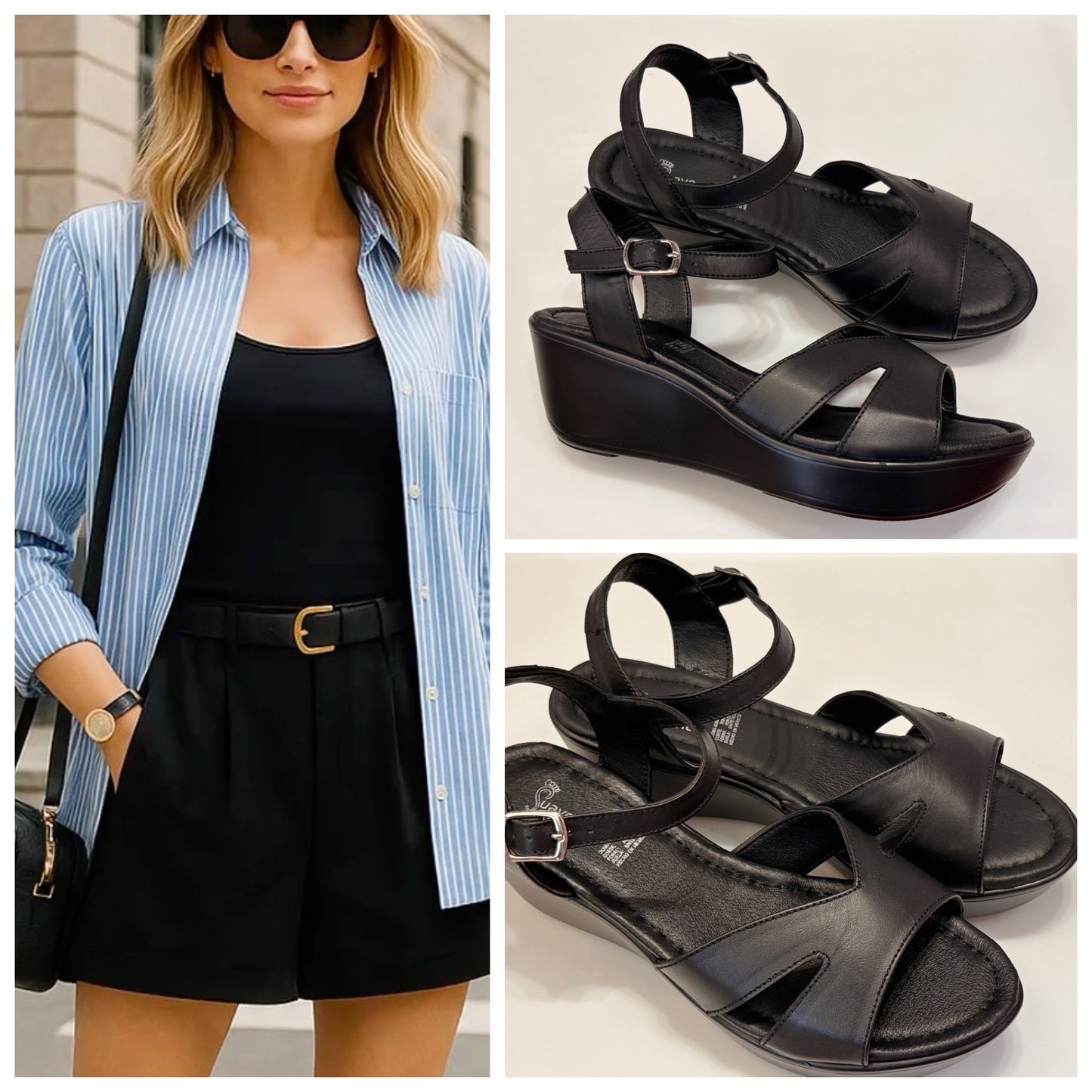 HUARACHE SUAVE CAMINAR 453 NEGRO