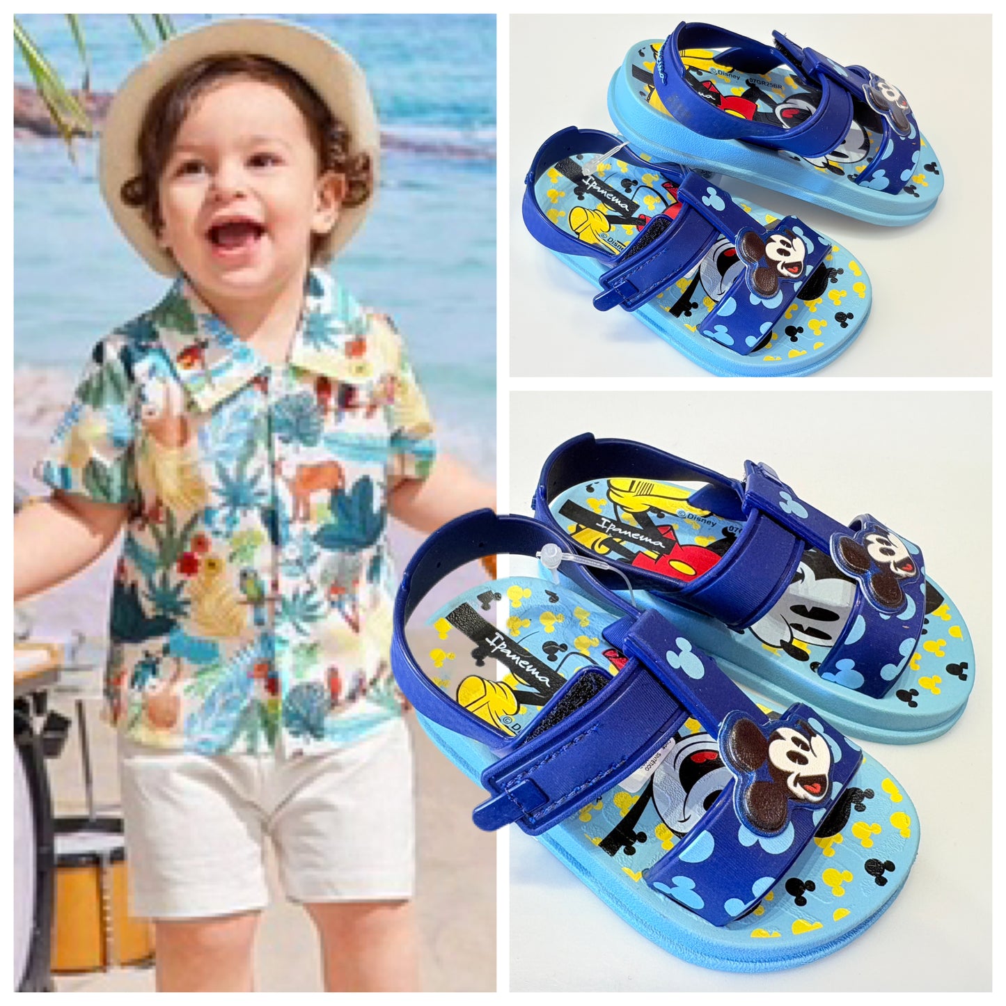 SANDALIA NIÑO 27415 IPANEMA DISNEY AZUL MICKEY