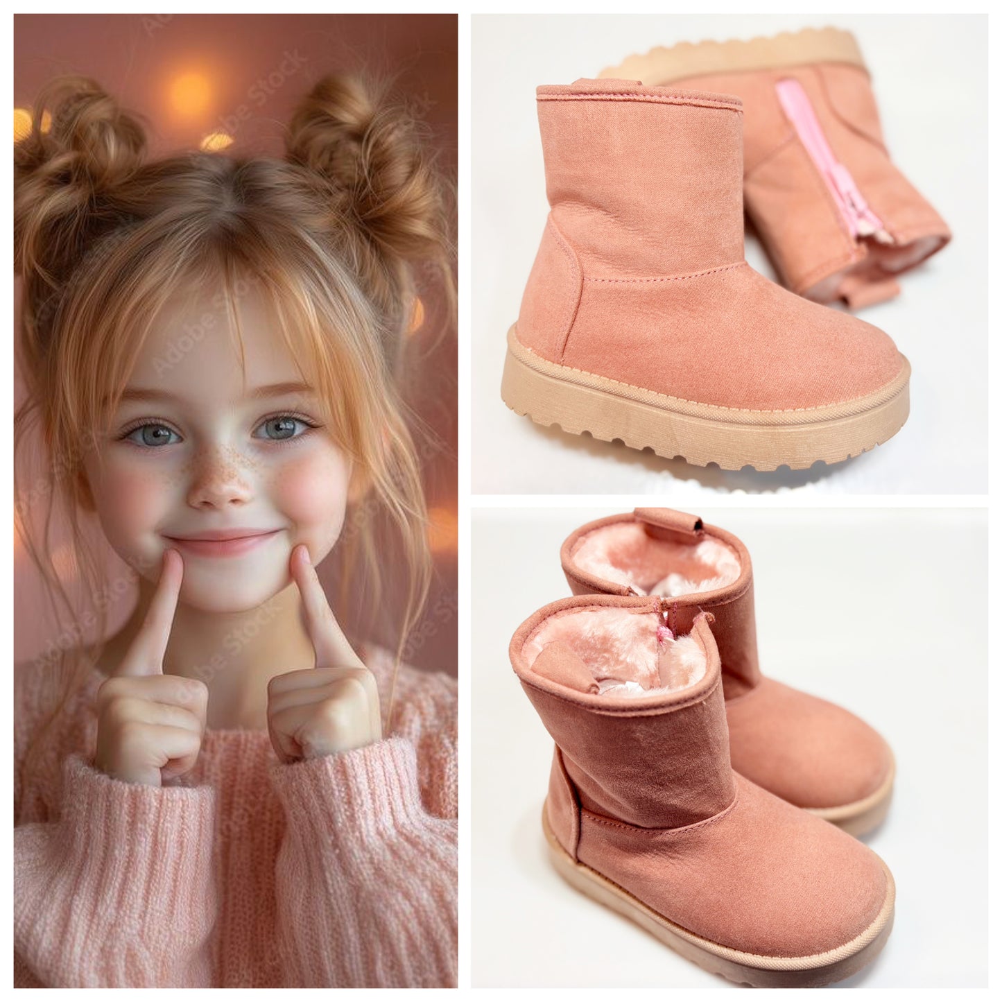 BOTA PELUDA 361001 NIÑA ROSA TROPICANA