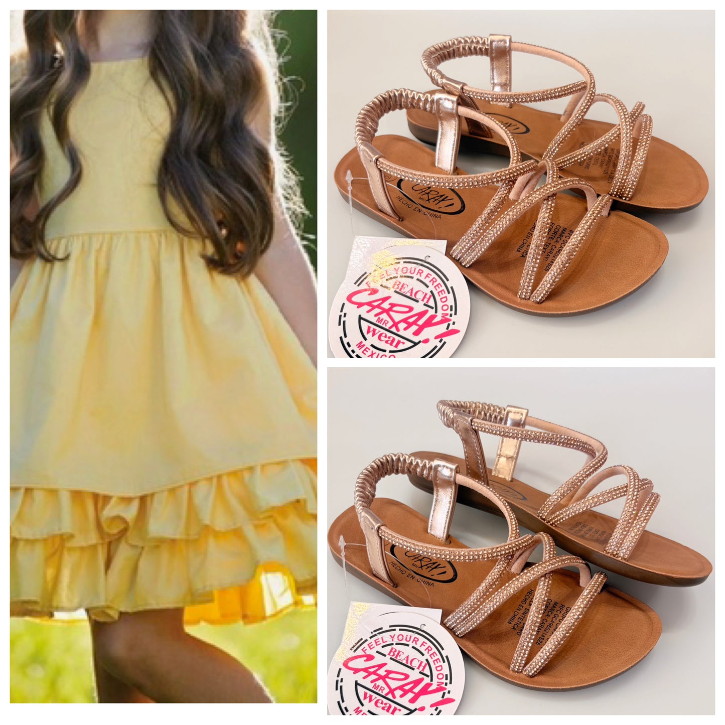 HUARACHE NIÑA 09 CARAY LAYMA ROSE GOLD