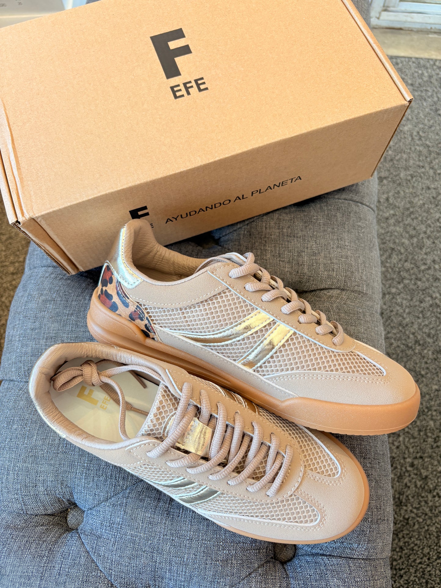 TENIS EFE 454001 OCTAVIA ANIMAL PRINT BEIGE