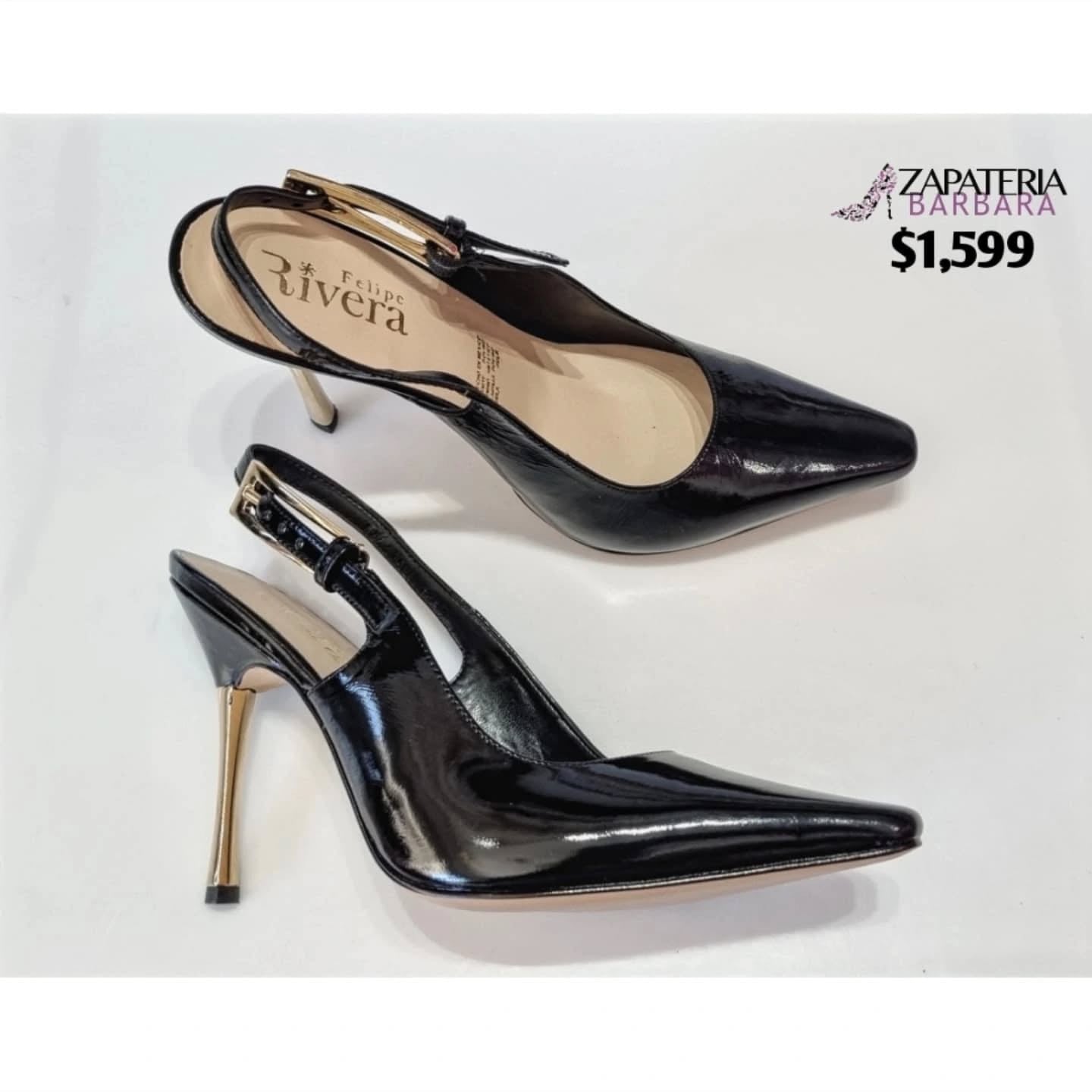 ZAPATILLA FELIPE RIVERA 21406 TACON ORO