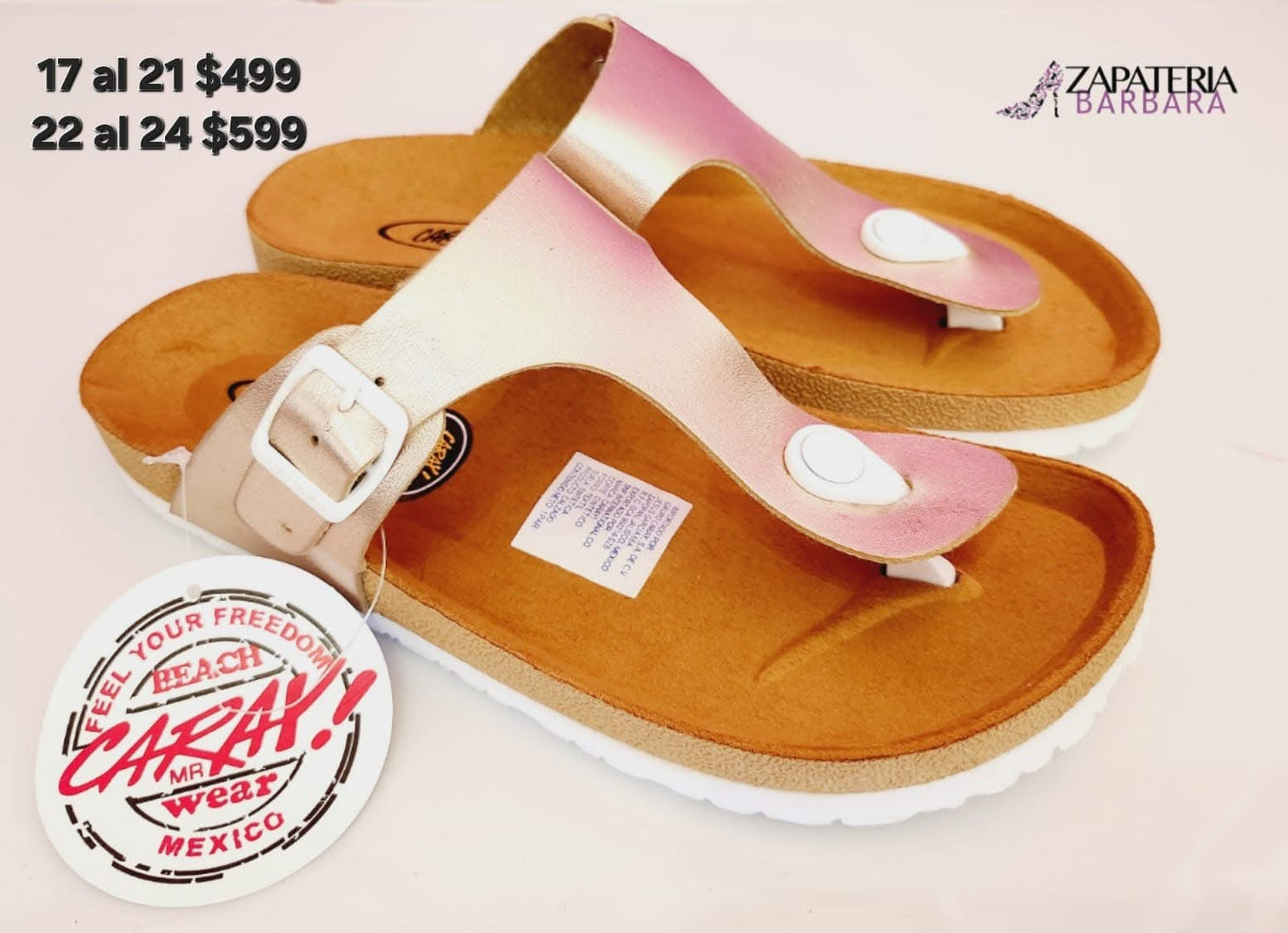 SANDALIIA CARAY 6104 CROWN ROSA