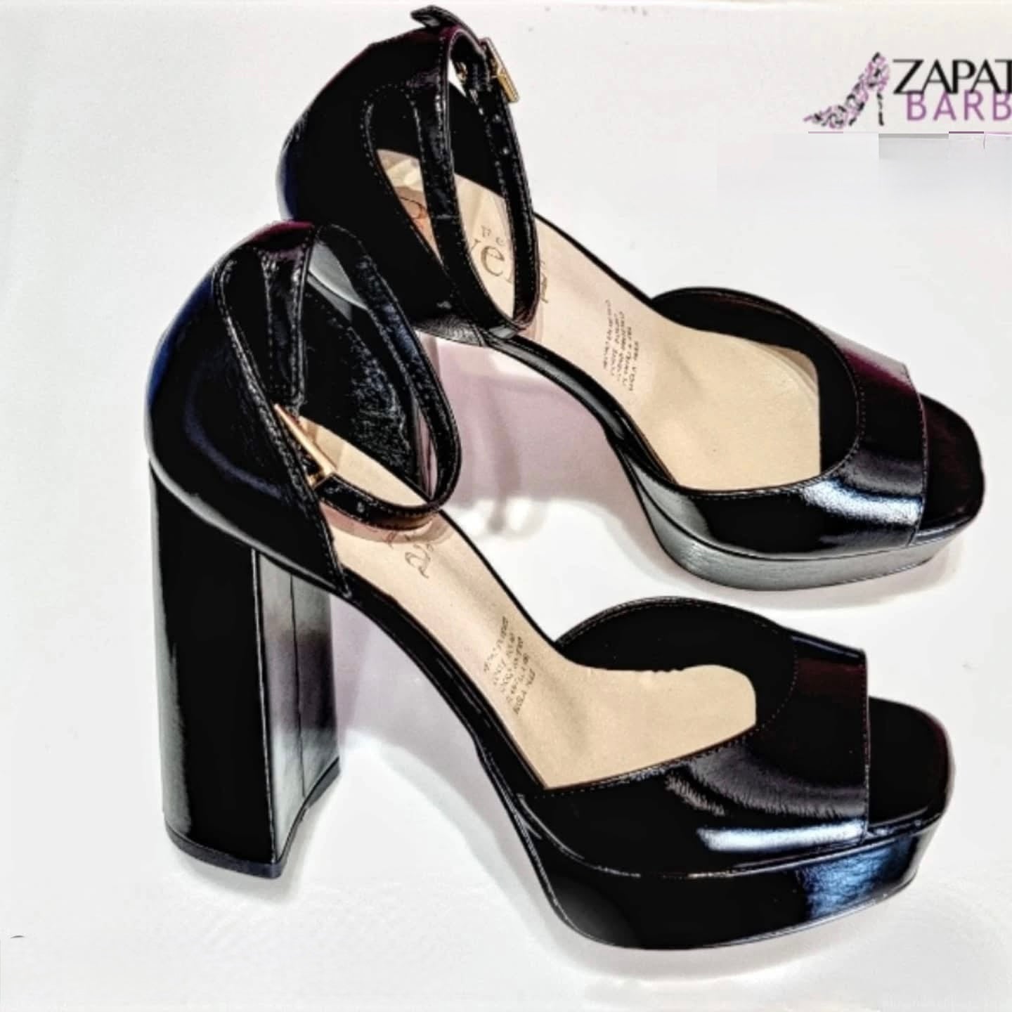 ZAPATILLA FELIPE RIVERA 11207 SHINE CHAROL NEGRO