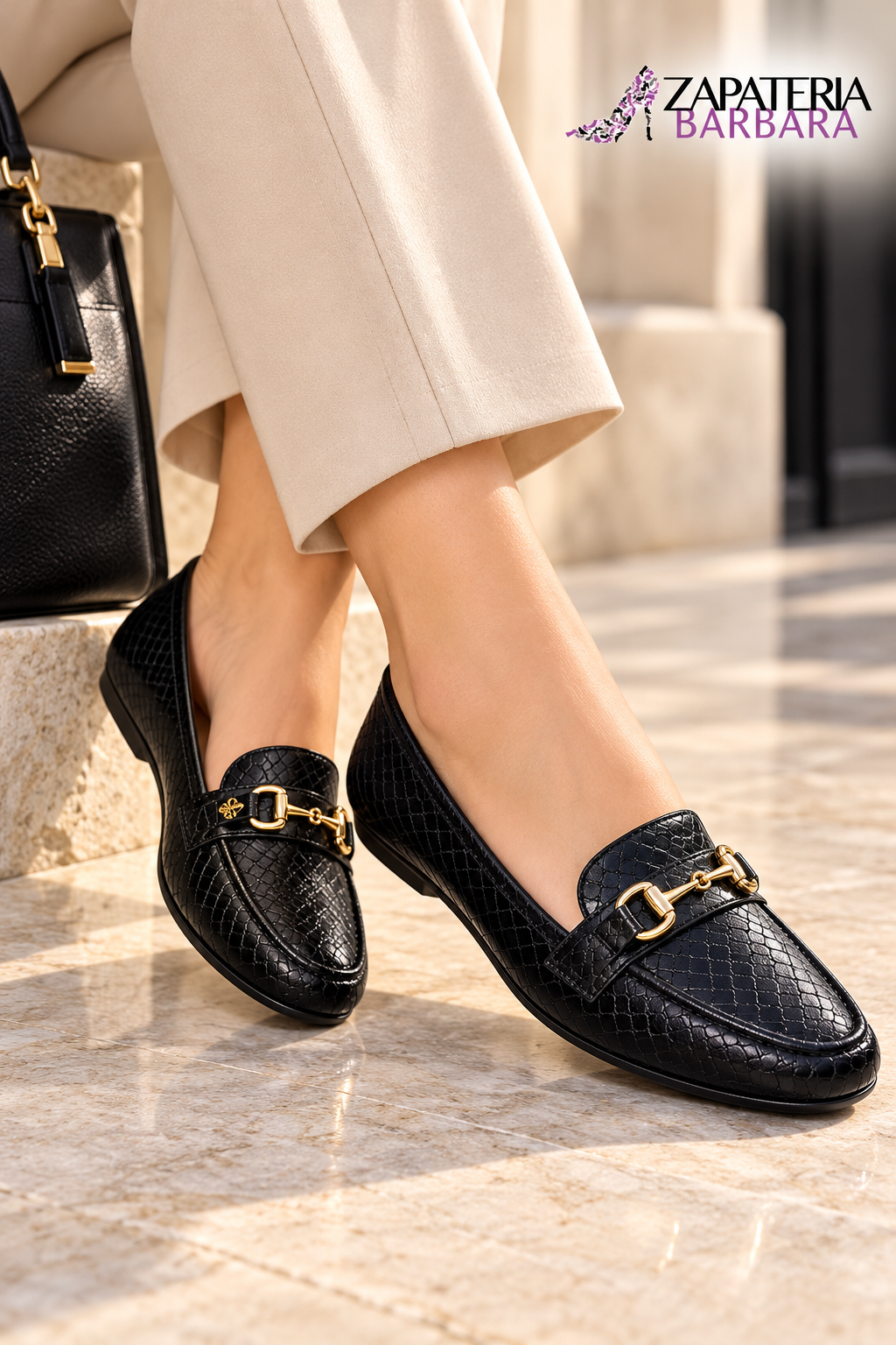 MOCASIN 122042 PICCADILLY CROCO PETRO