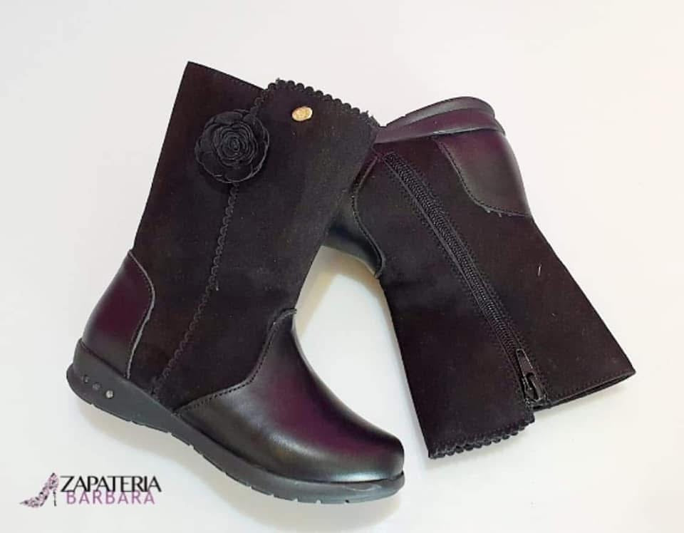 BOTITA NIÑA COQUETA 94601 NEGRO FLOR