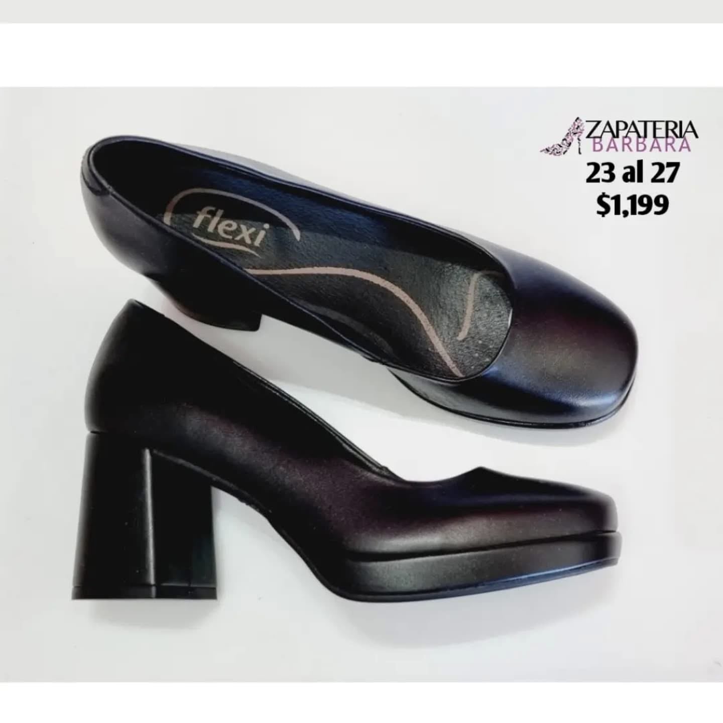 ZAPATILLA CERRADA FLEXI 127201 PLATAFORMA NGR