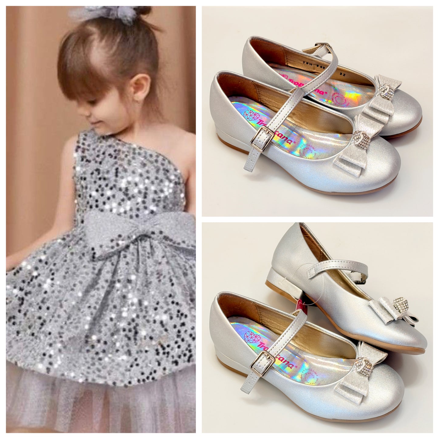 ZAPATITO FIESTA NIÑA 94041 TROPICANA PLATA