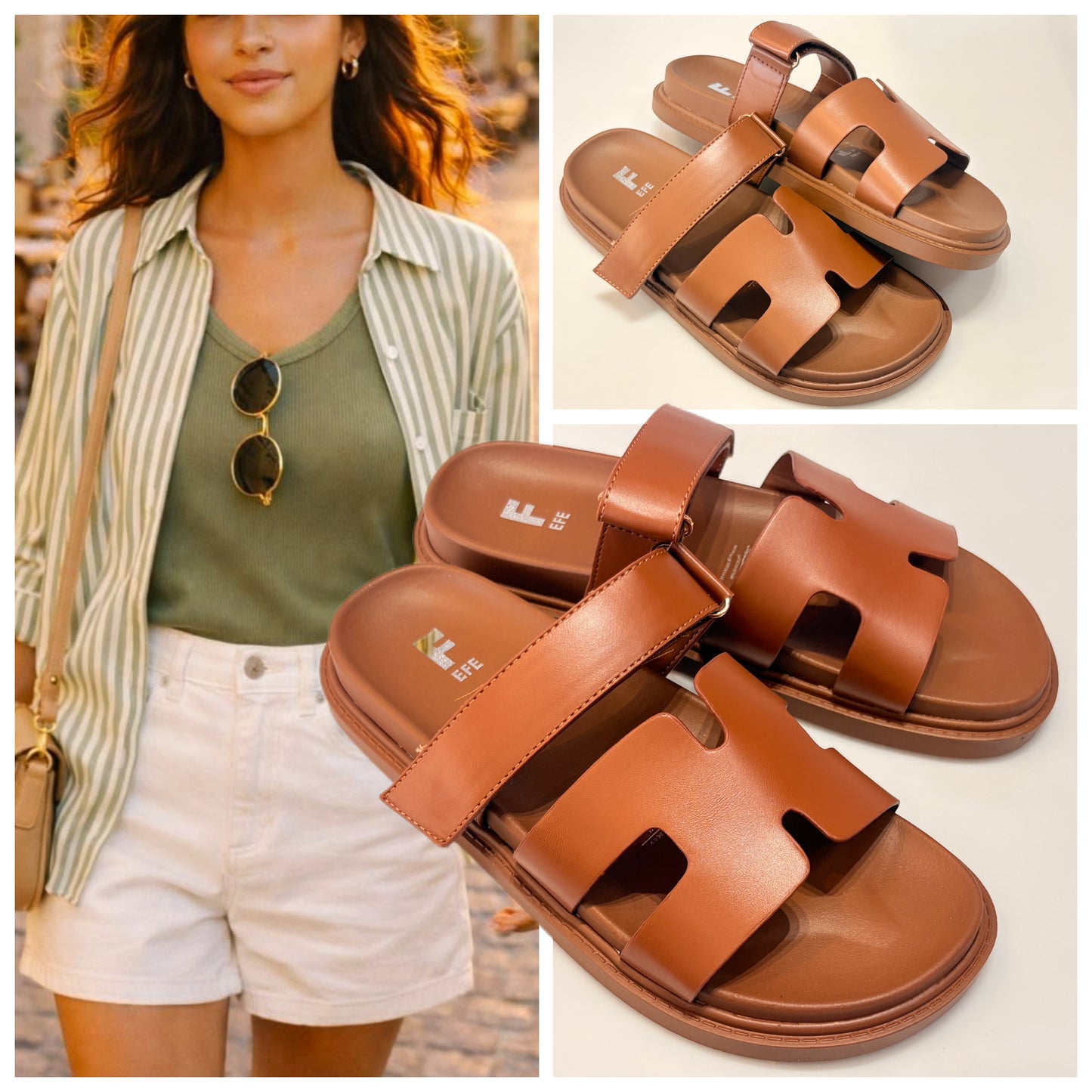 SANDALIA 164301 EFE CAMEL BOBBY