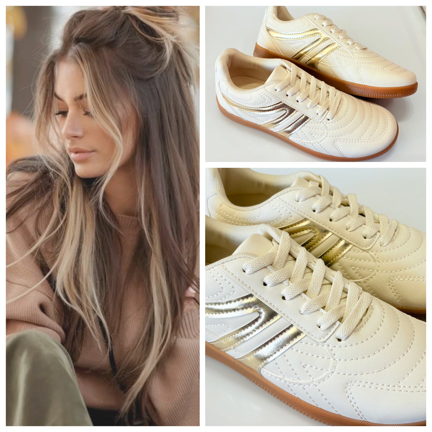TENIS EFE 453901 GIARA LATTE/ORO