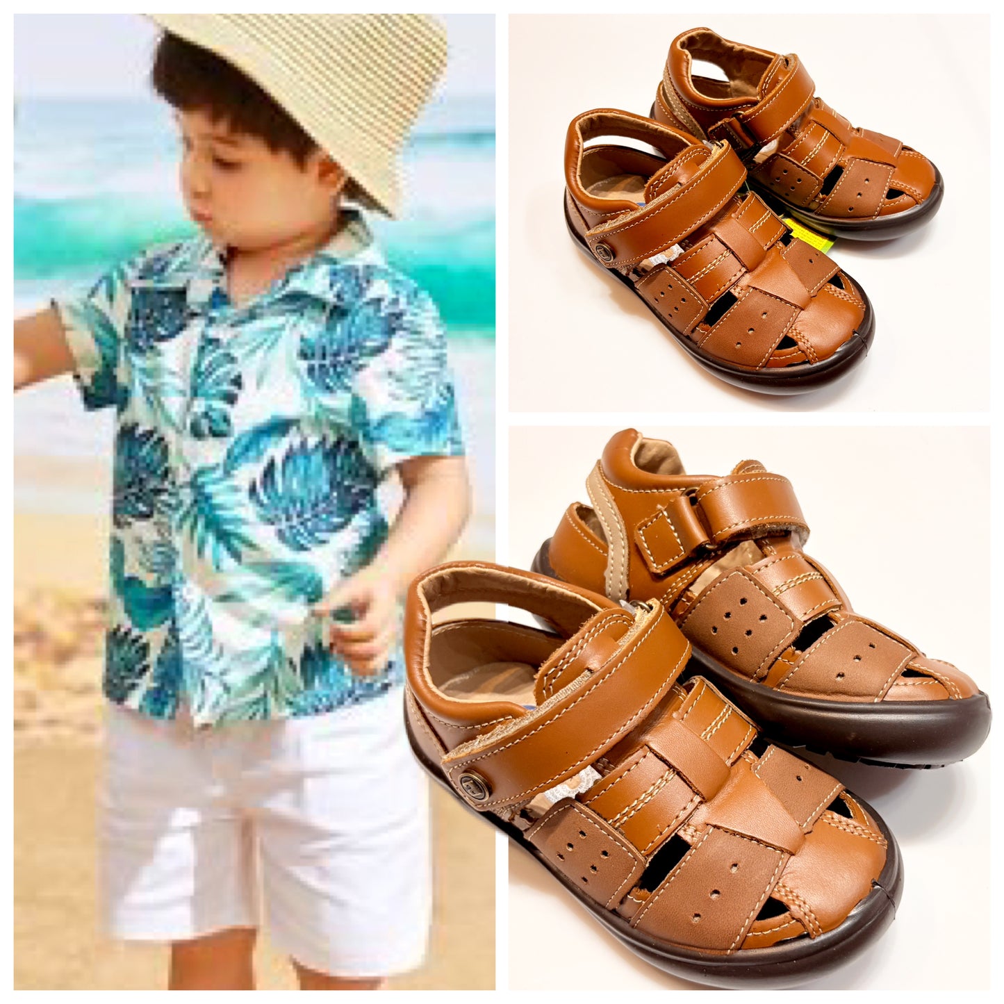 HUARACHE NIÑO 165705 AUDAZ PIEL MIEL