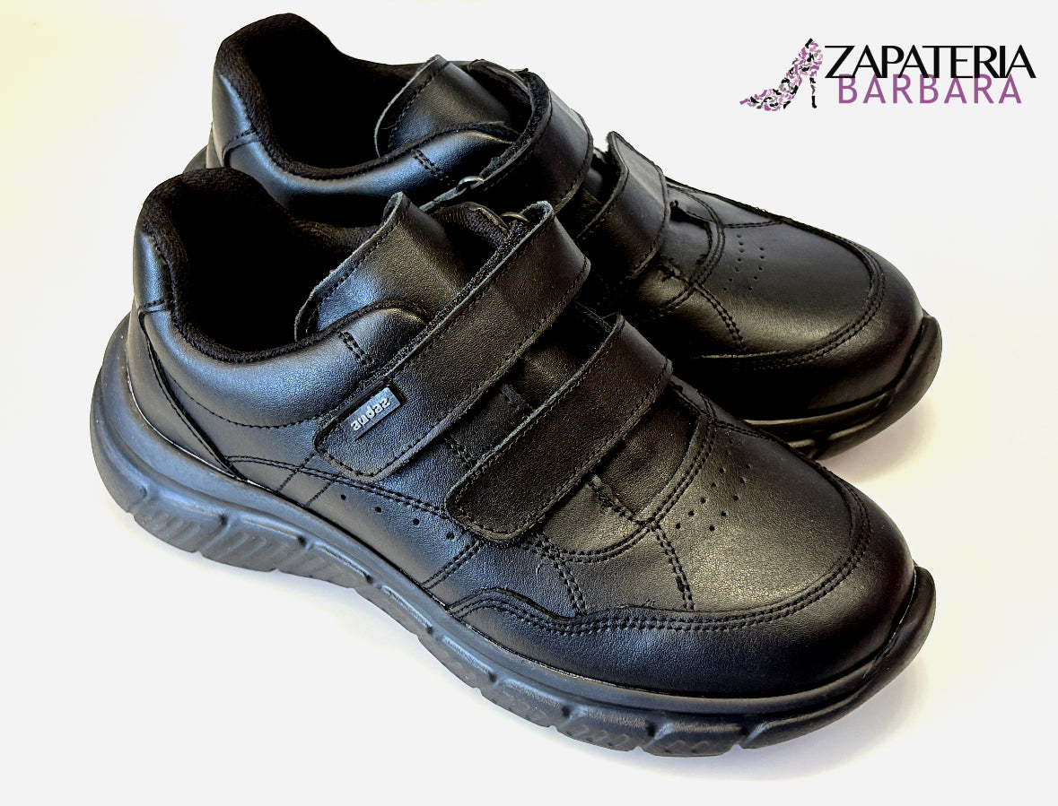 TENIS AUDAZ 132805 DOBLE VELCRO NEGRO