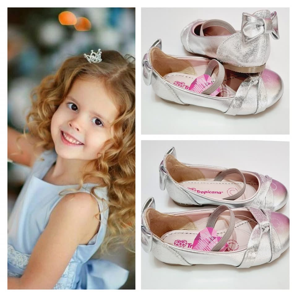 BALERINA NIÑA TROPICANA 46059 METALICO PLATA