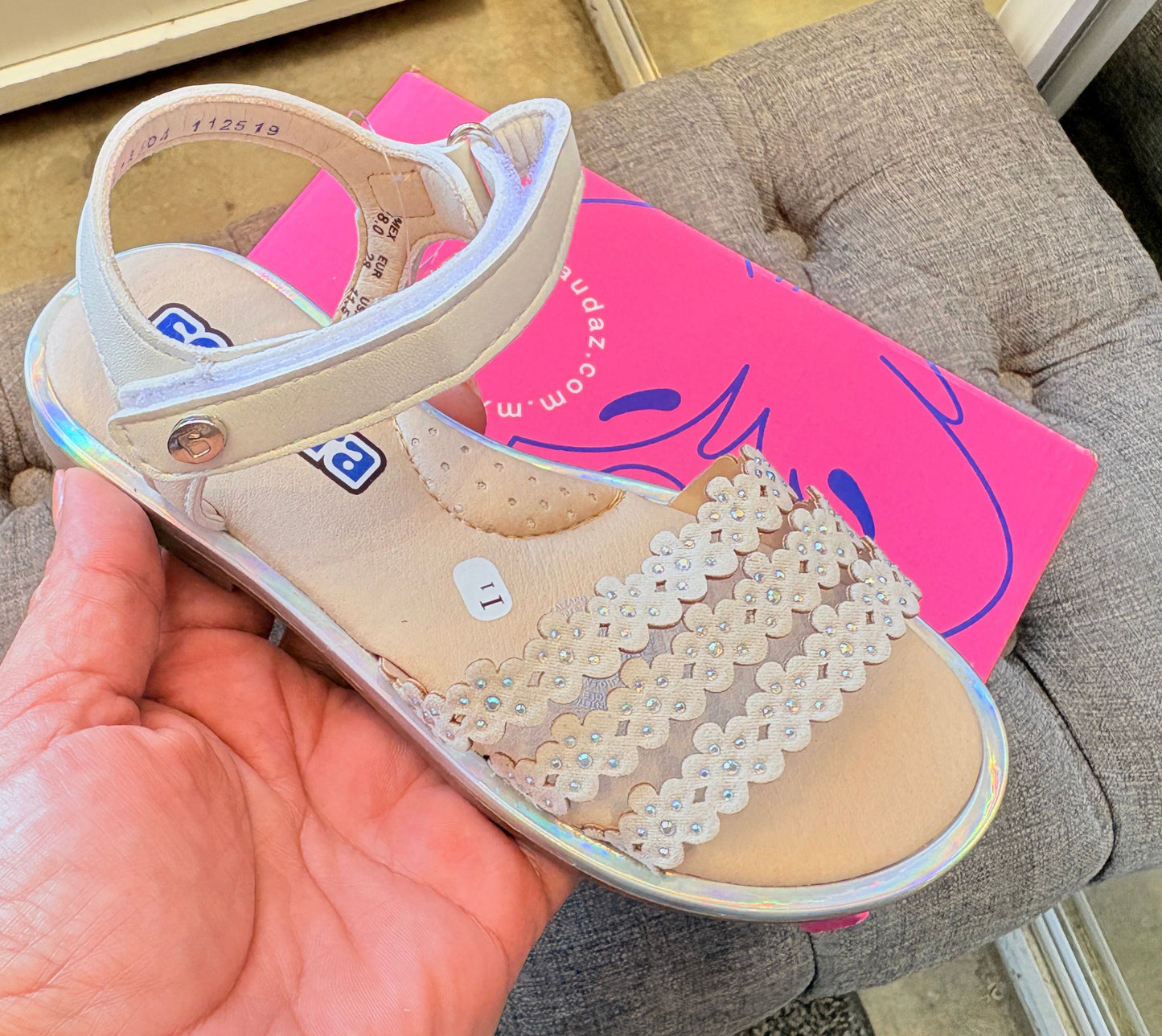 HUARACHE NIÑA COQUETA 112519 PERLA