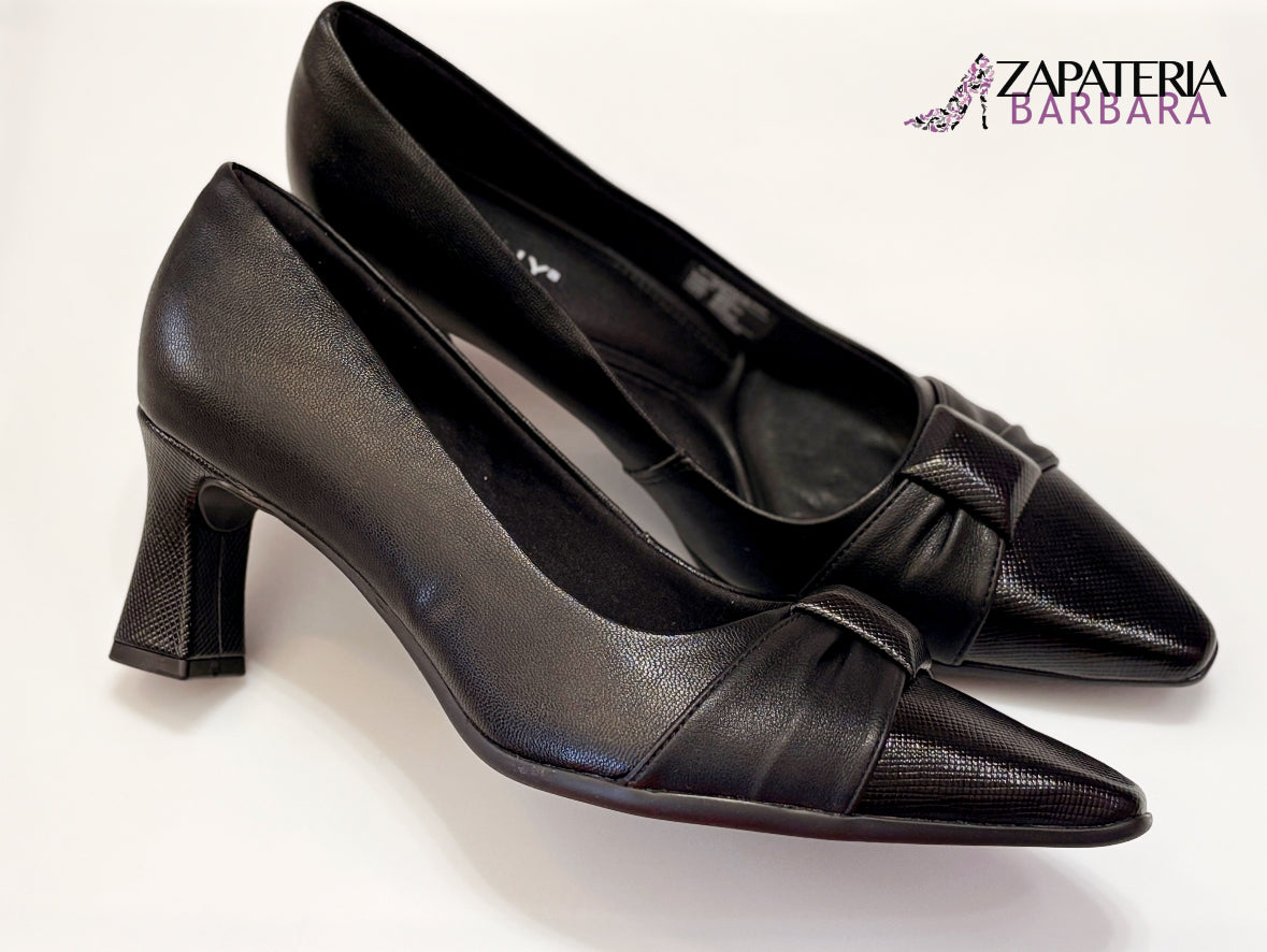 ZAPATILLA CERRADA 764015 PICCADILLY MOÑO NEGRO