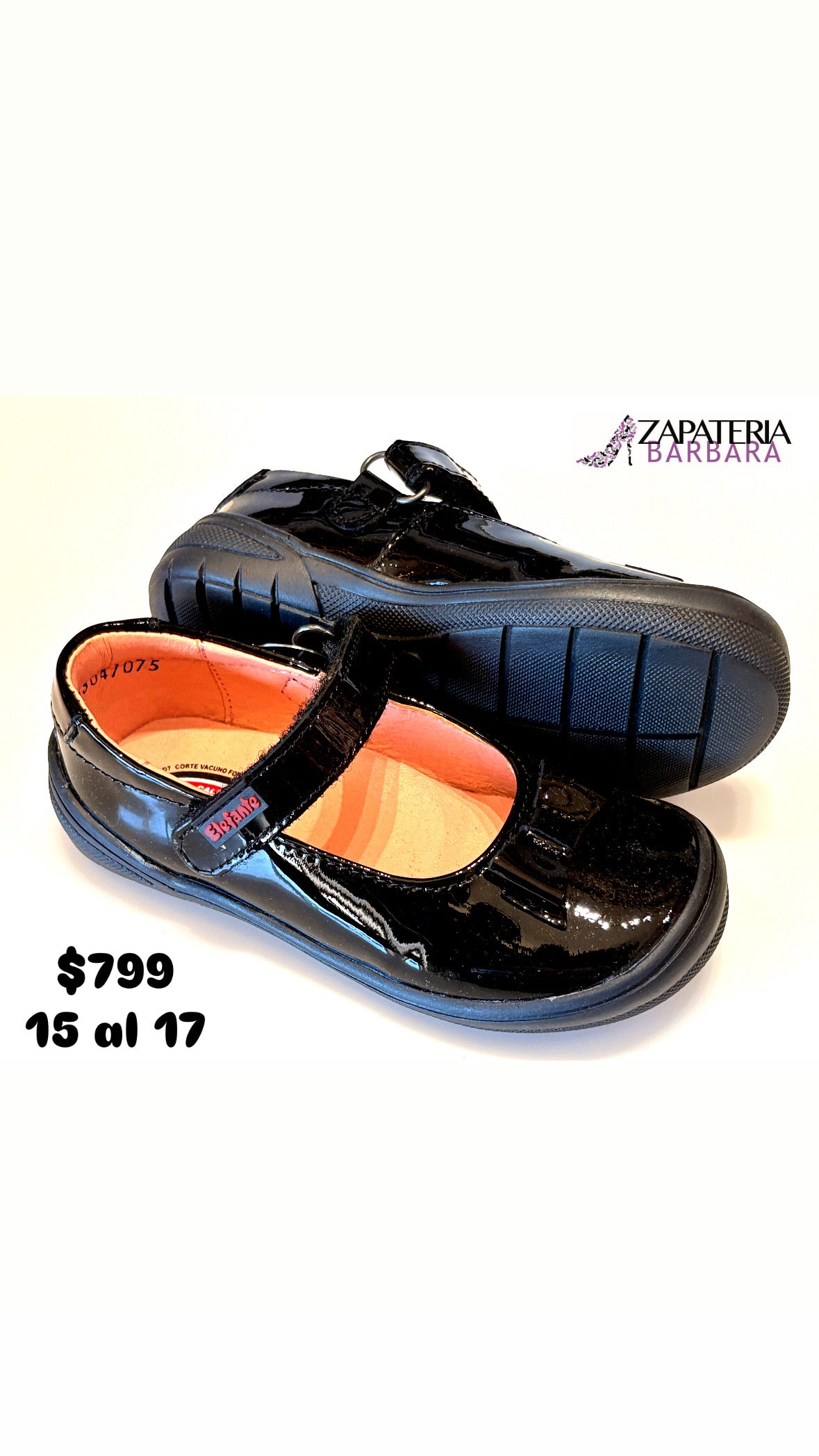ESCOLAR ELEFANTE 18153 CHAROL NEGRO