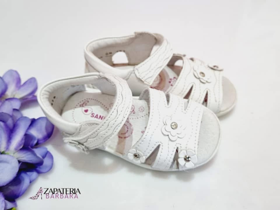 HUARACHE SANDY 1878 BLANCO FLORES