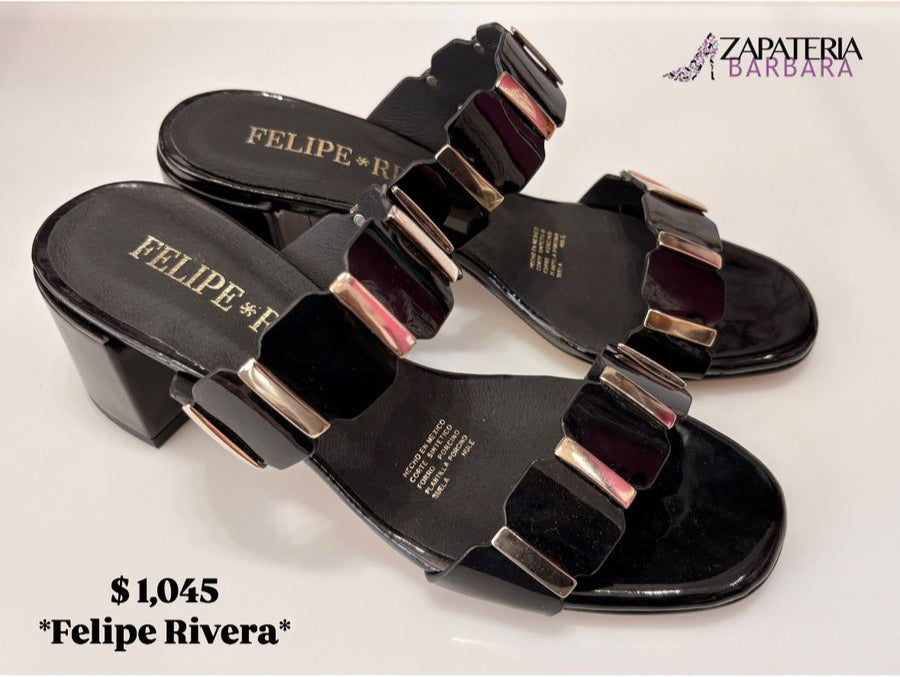 SLIDE C/TACON FELIPE RIVERA 72600 NEGRO CHAROL