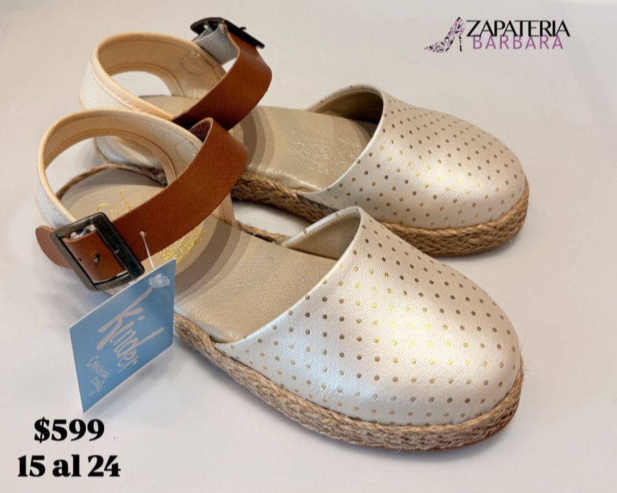 ALPARGATA CERRADA KINDER 6801 PALOMITAS