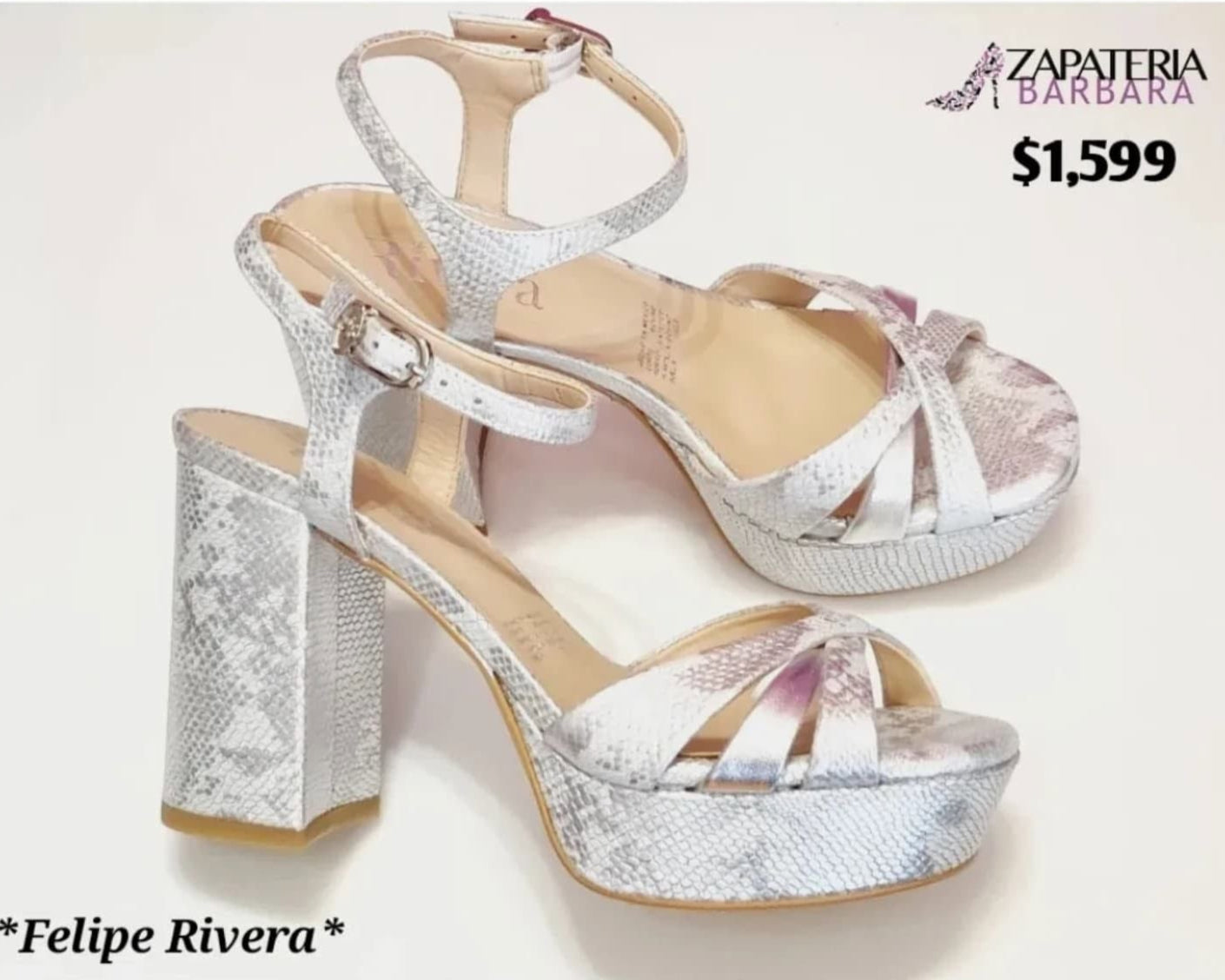 ZAPATILLA FELIPE RIVERA 11910 PLATA