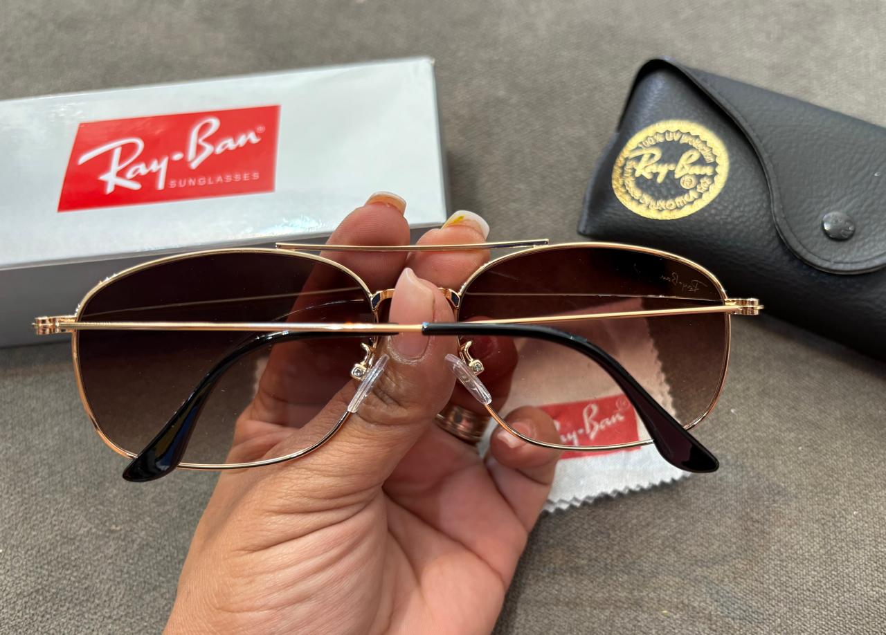 LENTES REPLICA RAYBAN 002 CAFE/DORADO