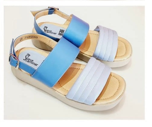 SANDALIA SUAVE CAMINAR 7103 AZUL CIELO