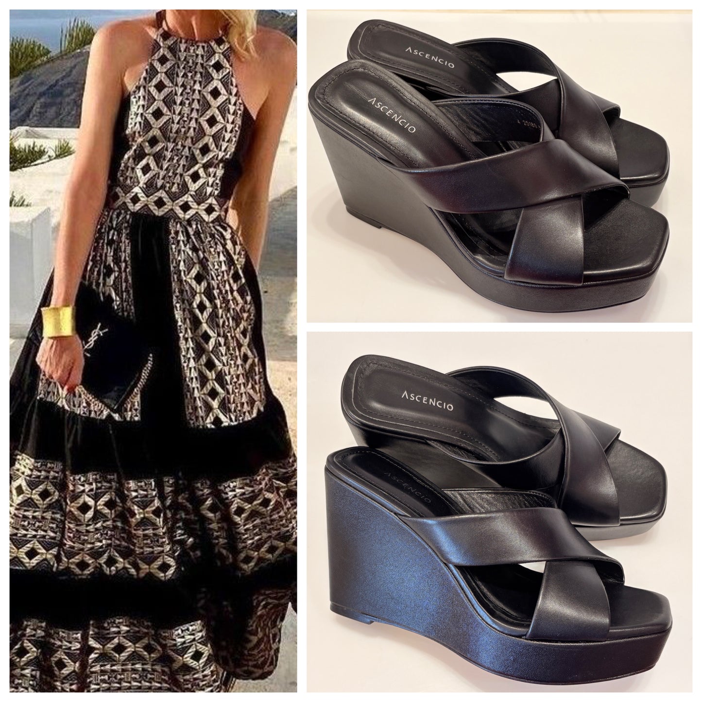 PLATAFORMA 25189 ASCENCIO CRUZADA NEGRO