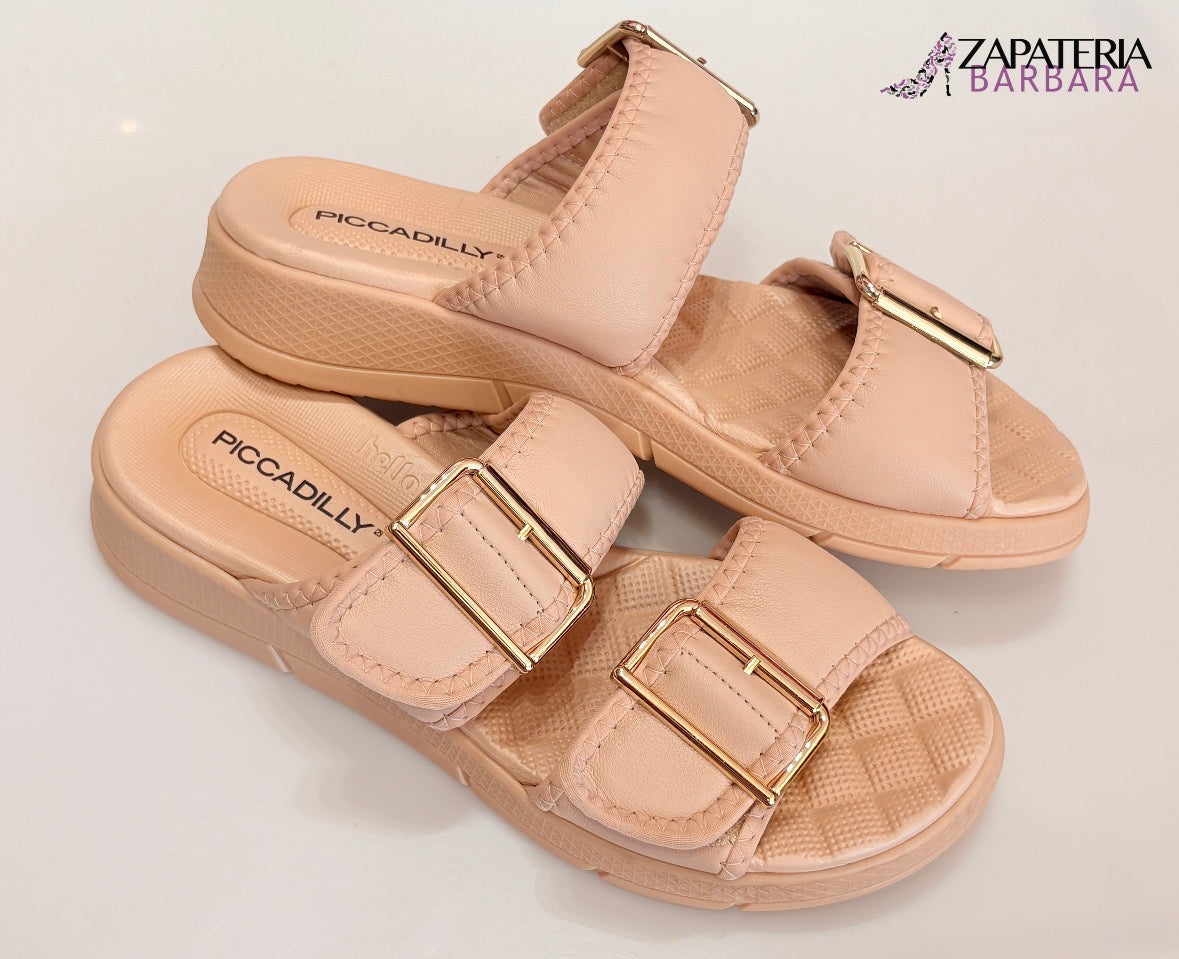 SANDALIA CONFORT 571020 PICCADILLY DOBLE VELCRO ROSE