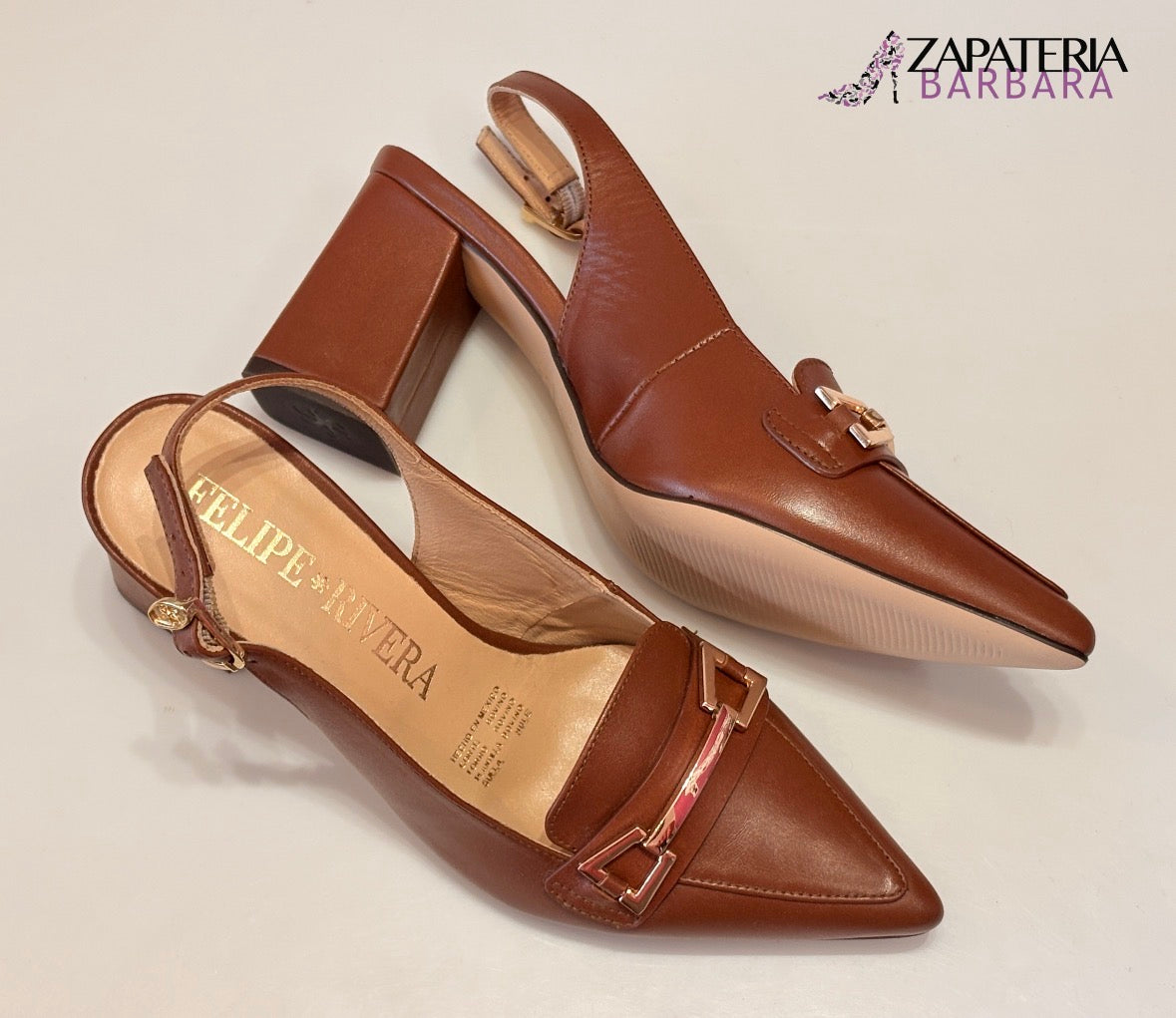 ZAPATILLA FELIPE RIVERA 20735 PUNTA CAFE TOSTADO