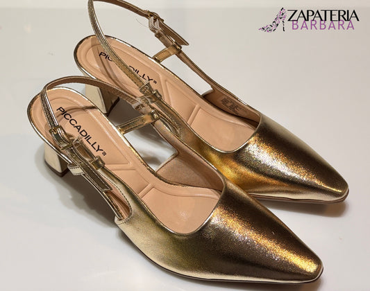 ZAPATILLA DESTALONADA PICCADILLY 764005 OURO