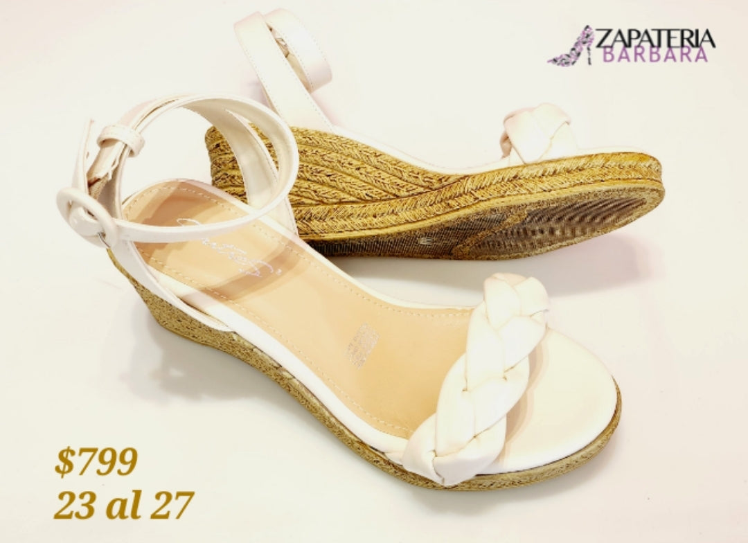 SANDALIA 620 SENTIES BOOTH TRENZA LATTE SUELA CORRIDA