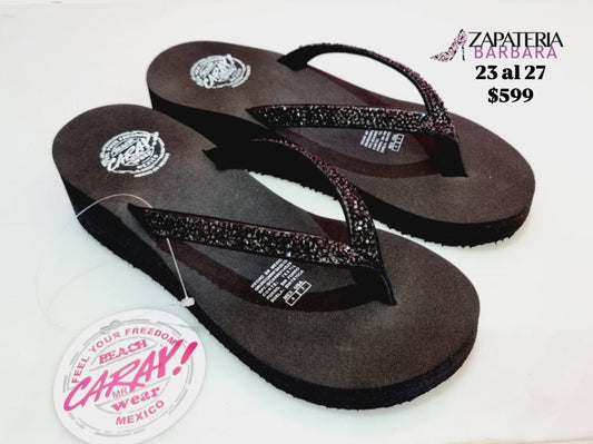 SANDALIA CARAY 8649 IVETTE NEGRO
