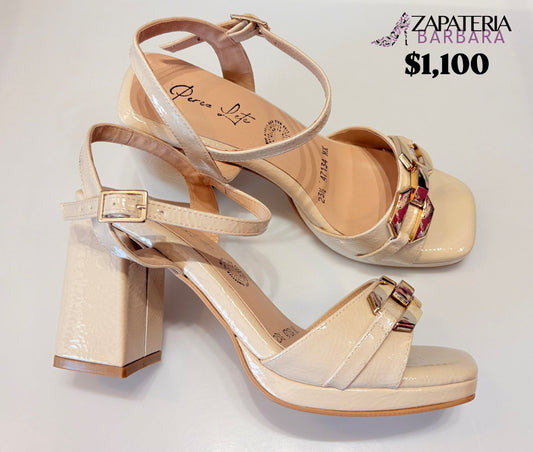 ZAPATILLA 47134 PEREZ LETE CHAROL LATE