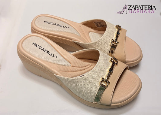 SANDALIA PLATAFORMA 540411 PICCADILLY BRULE NUDE