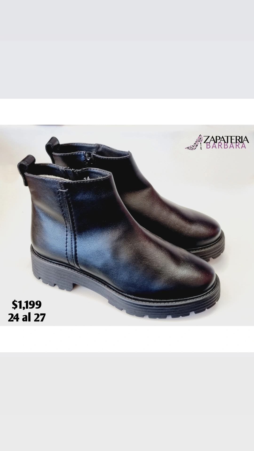 BOTIN 15751 HISPANA TERRY PIEL NEGRO