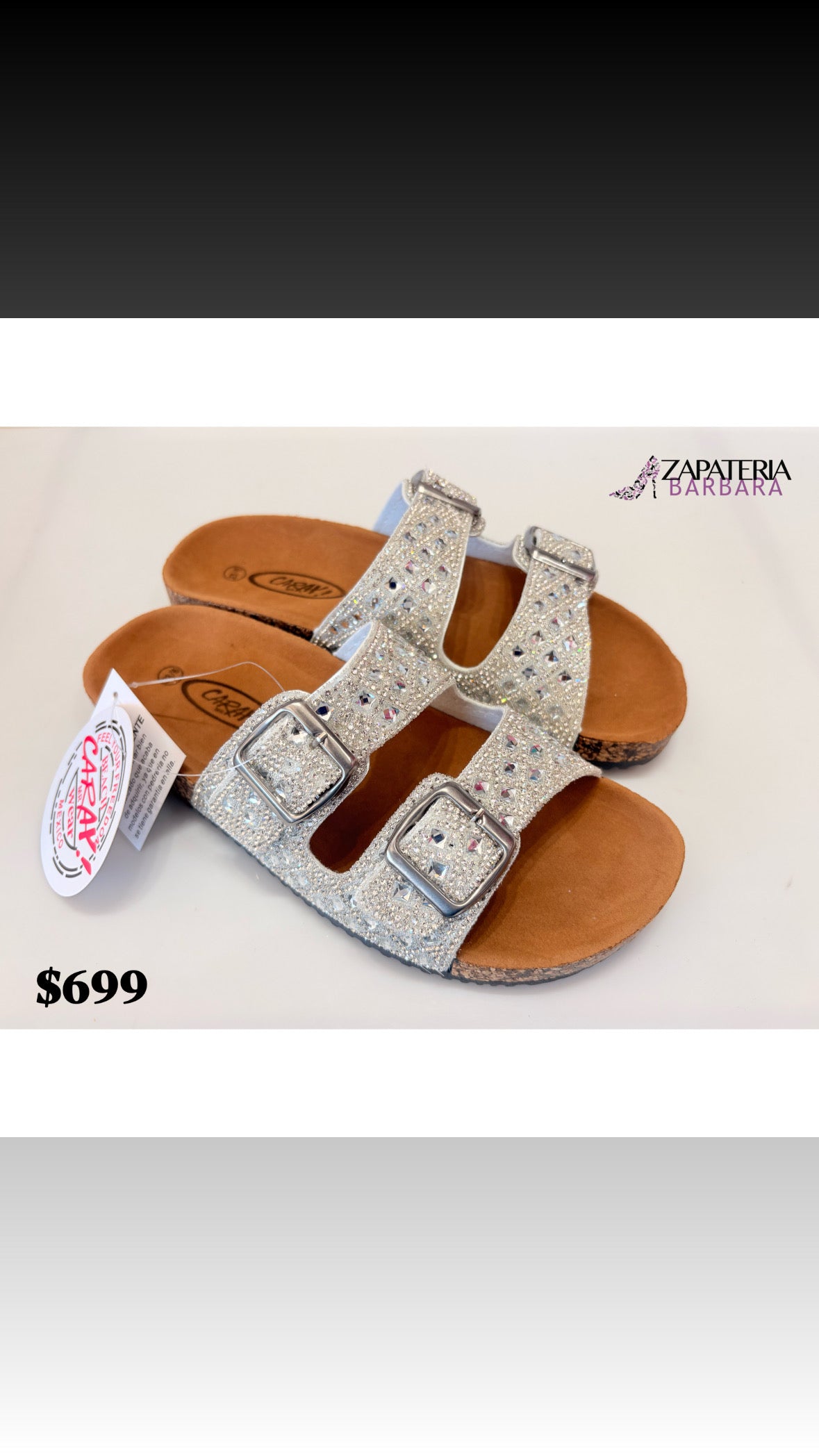 SANDALIA 100 CARAY MICHIKO SILVER