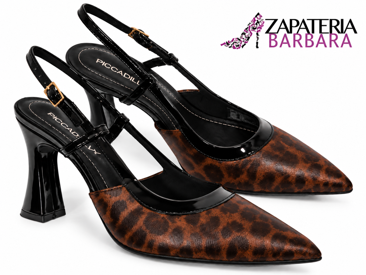 ZAPATILLA CERRADA 749249 PICCADILLY DESTALONADA ANIMAL PRINT