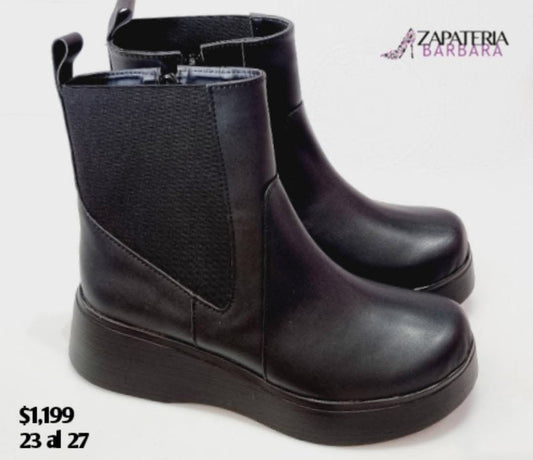 BOTIN 3301 NEGRO DE PISO CON PLATAFORMA RAUL COSS
