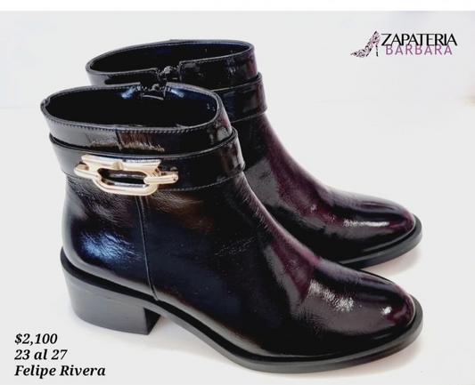 BOTIN FELIPE RIVERA 41502 CH NEGRO HEBILLA